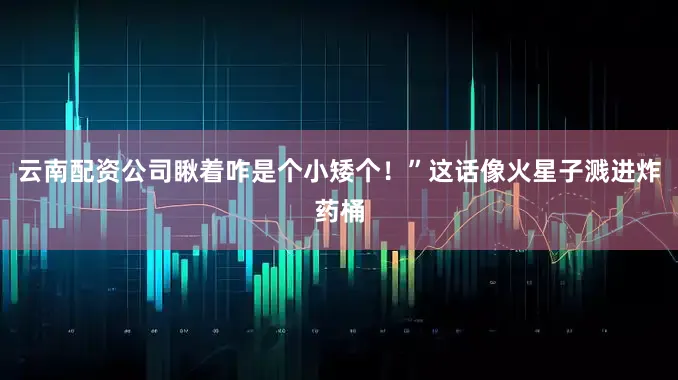 云南配资公司瞅着咋是个小矮个！”这话像火星子溅进炸药桶