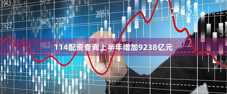114配资查询上半年增加9238亿元