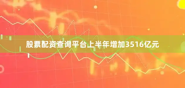 股票配资查询平台上半年增加3516亿元